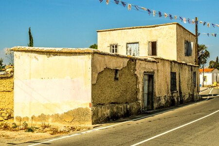 Building facade village photo