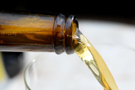 Bottle brown glass