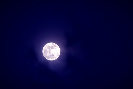 Sky the fullness of super moon photo
