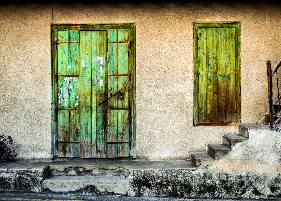 Entrance facade house