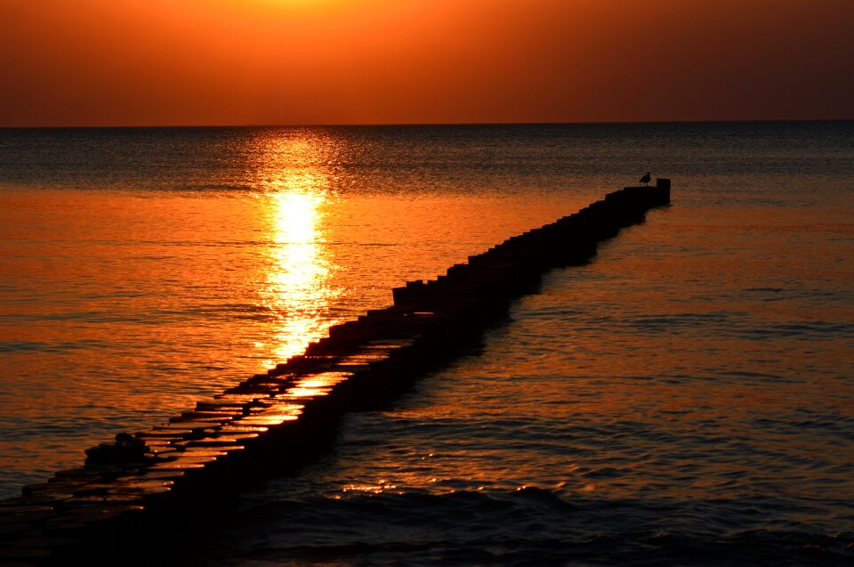Baltic sea romantic abendstimmung