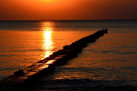 Baltic sea romantic abendstimmung