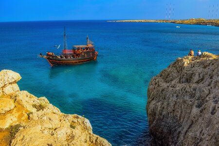 Landscape rock sea photo