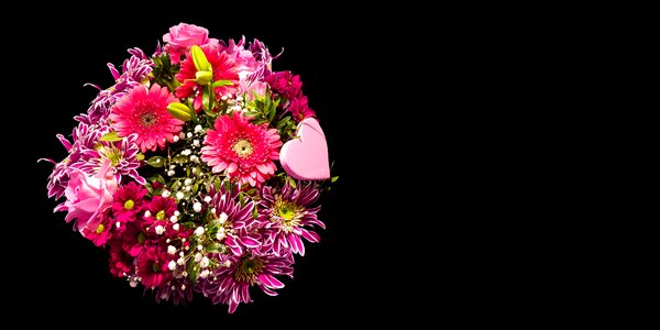 Heart flowers floral decorations decoration photo