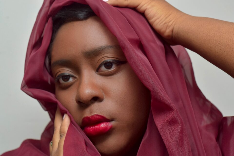 Portrait scarf pretty