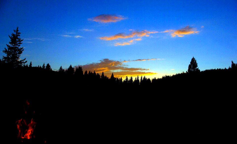 Landscape evening nature