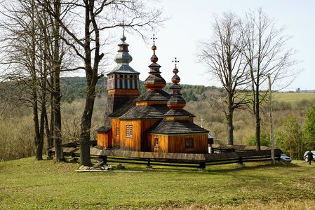 Orthodox church beskid niski poland photo