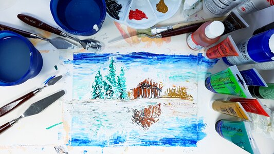 Frozen haus am see fir tree