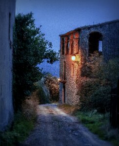 House facade landscape