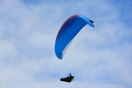 Seat paragliding an aircraft of the free flight leisure photo