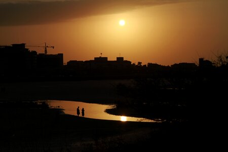 Backlight outdoors shadow photo