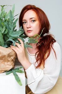 Beautiful model redhead
