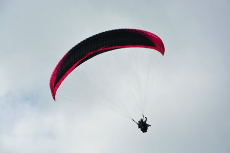 Free flight air sport baptism paragliding