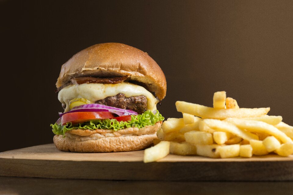 Brown fast food handmade