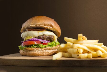 Brown fast food handmade