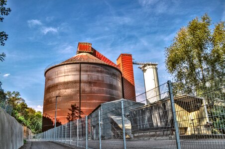 Silo bicycle path indian summer