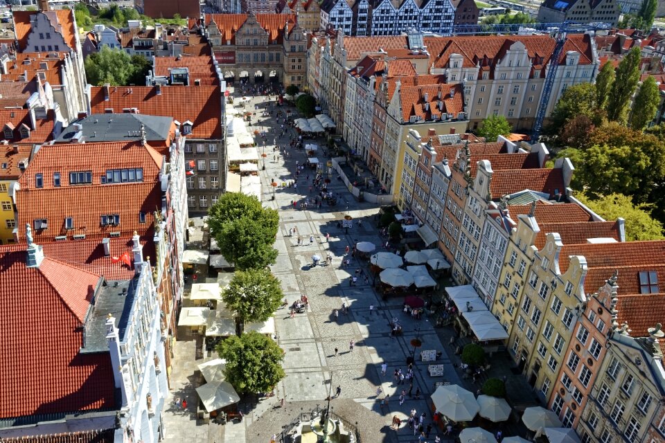 Długi targ long market historic center