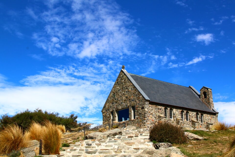 Church blue sky cloud