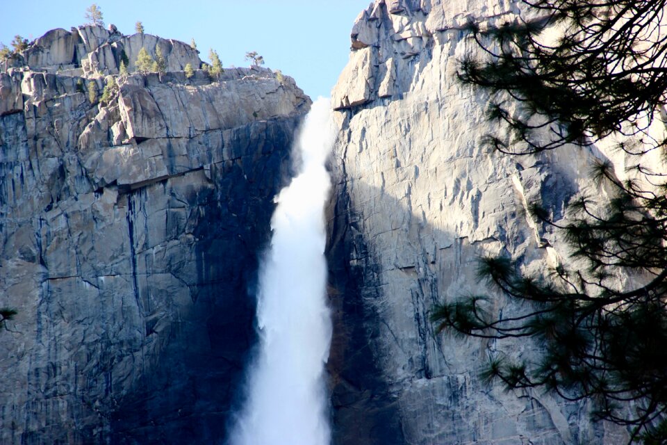 Mountain water blue waterfall