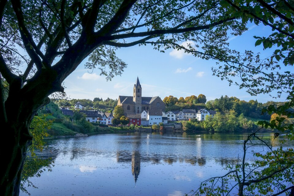 Eifel village fall color autumn idyll