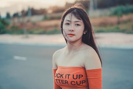 Portrait female fashion