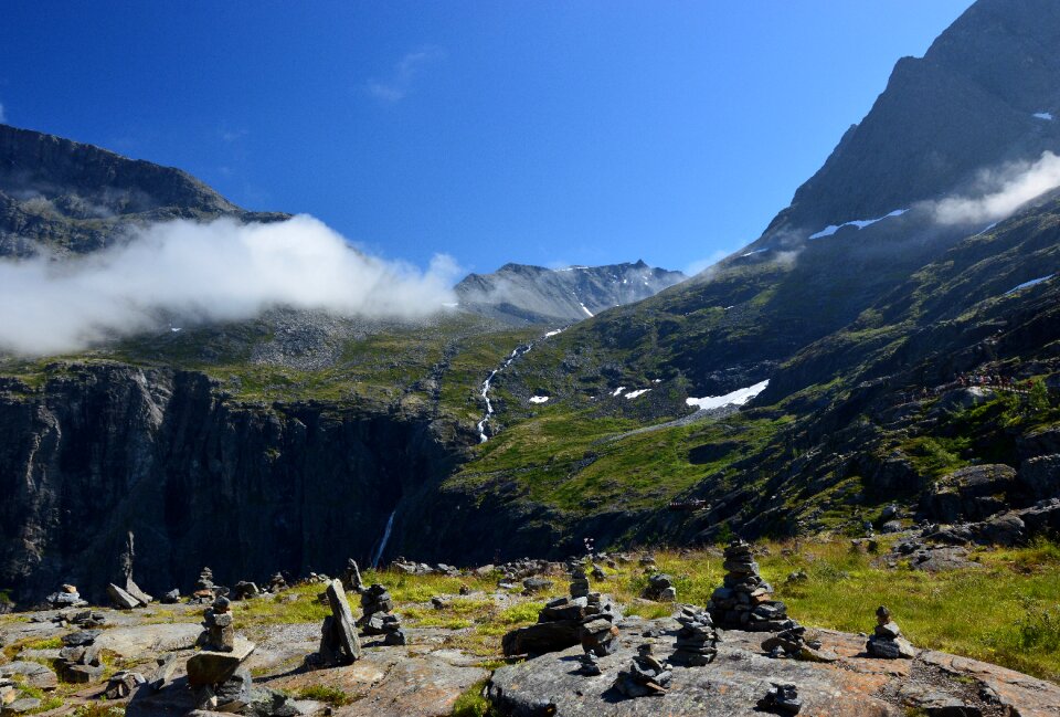 Rock clouds norway photo