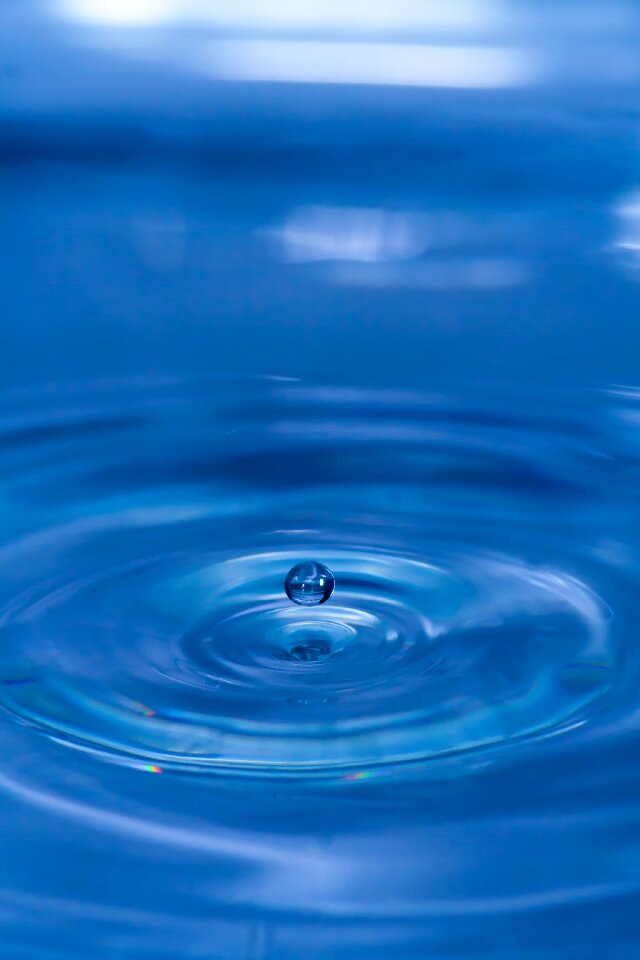 Wet drop of water raindrop