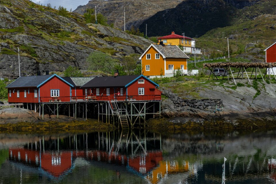 Water mountains scandinavia
