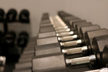 Gym workout equipment photo