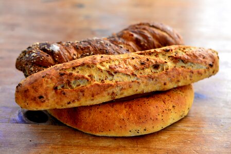 Delicious breakfast baked photo