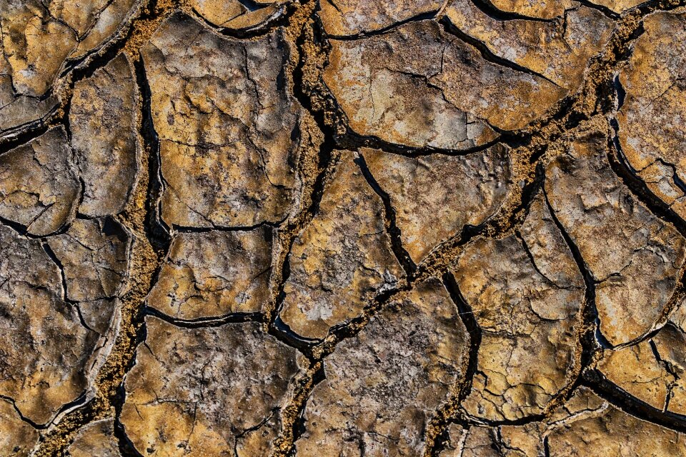 Dry dehydrated desert