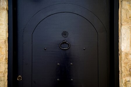 Black knocker exterior photo