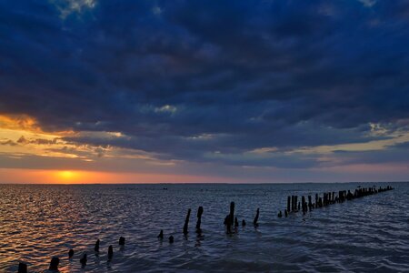 Water sea mirroring photo