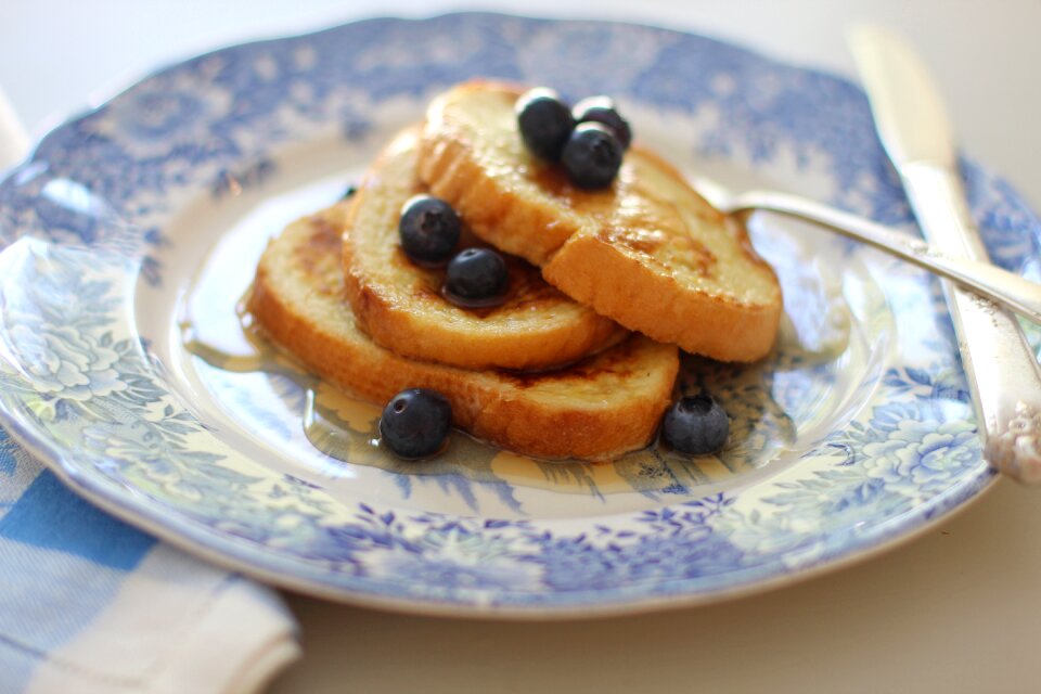 Blueberries berries syrup