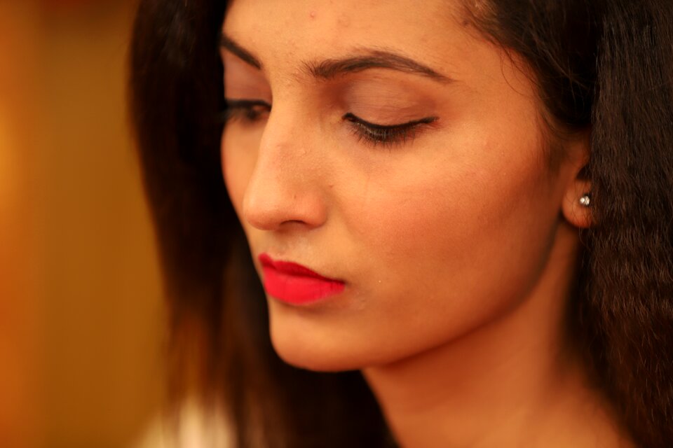 Hot girl indian model girl close eyes