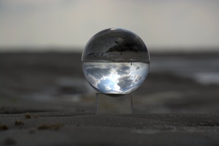 Mirrored wadden sea texel