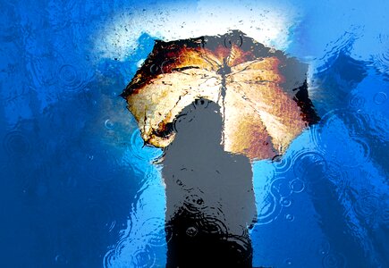 Water umbrella wet