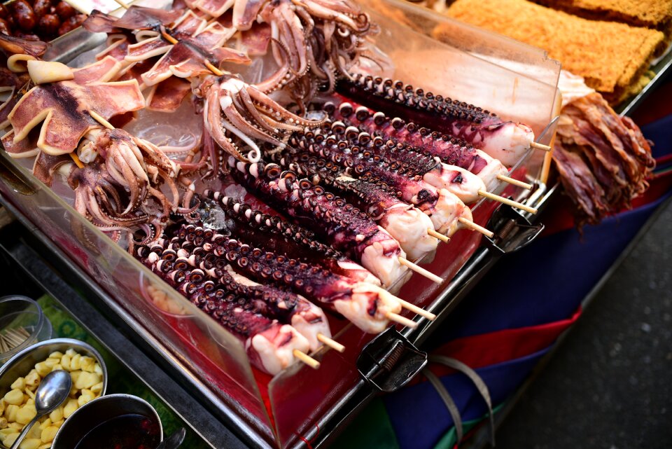 Octopus feet food snack