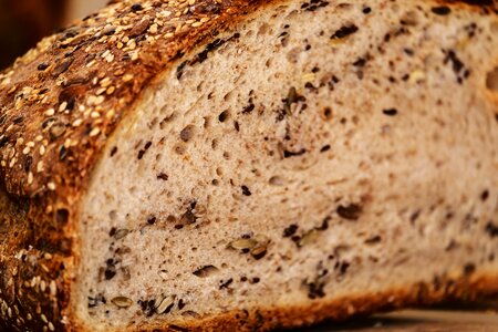 Crispy fresh loaf of bread photo