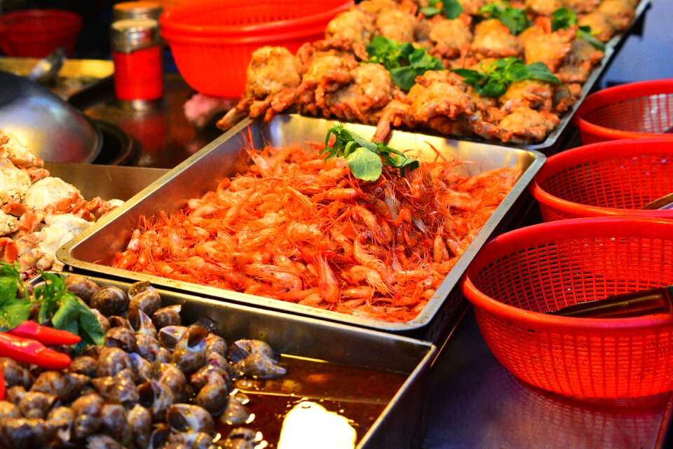Deep-fried shrimp snack
