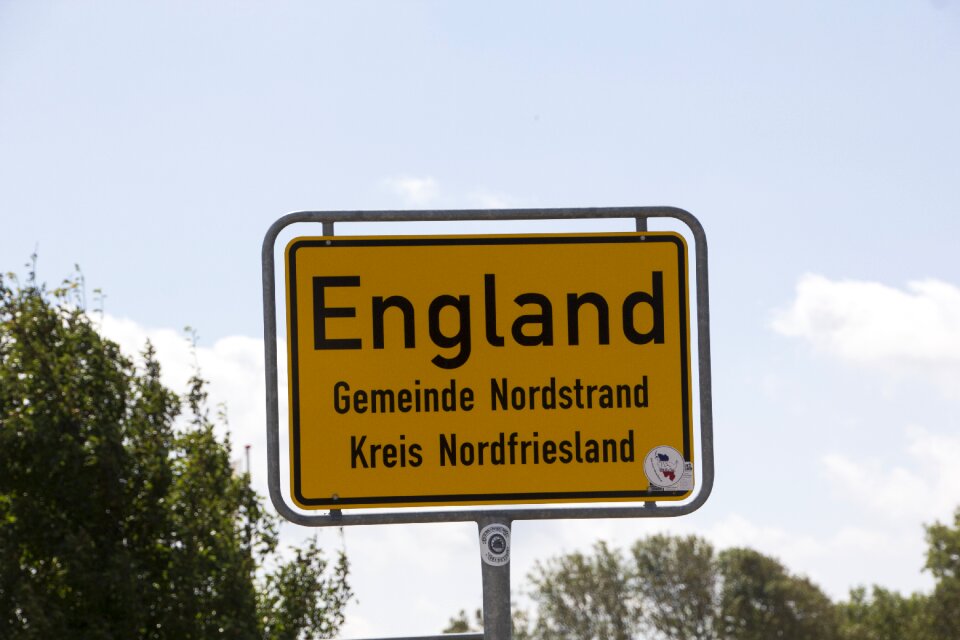 Place name sign directory board