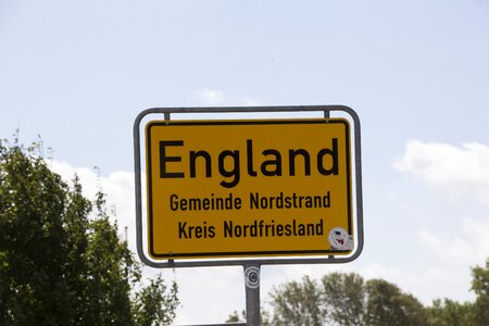 Place name sign directory board