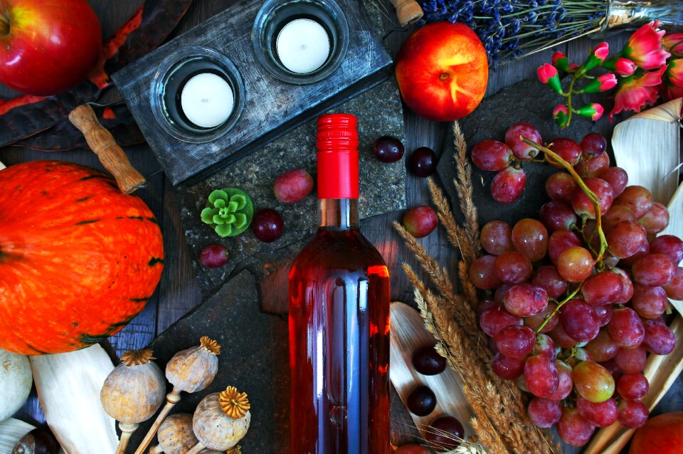 Bottle alcohol red wine photo