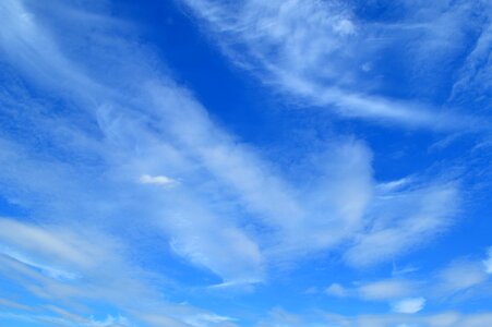 Blue bright cloudiness photo