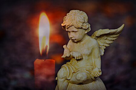 Flame candle divine