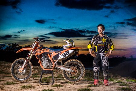 Moto racer motocross