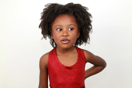 Mixed african american afro