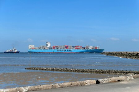 Cargo ship container photo