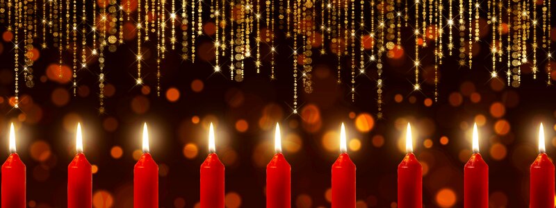 Candlelight timeline banner