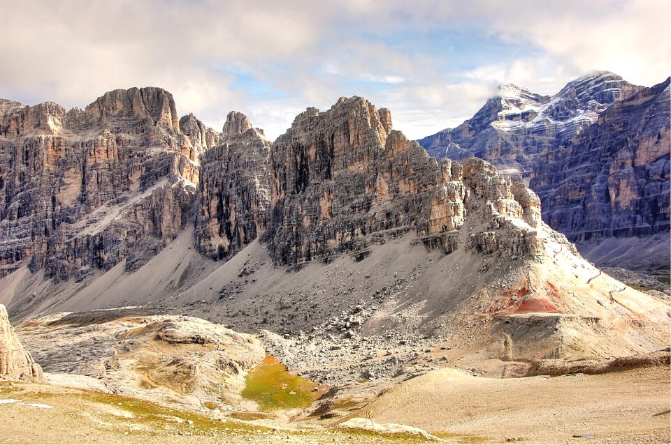 South tyrol the falzarego pass viewpoint